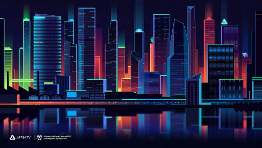 Vector image of urban architecture